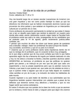 un dia en la vida de