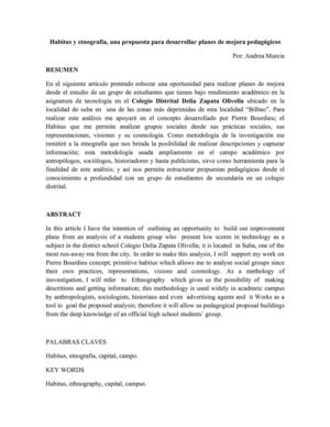 Habitus y etnografía, una propuesta para desarrollar planes de mejora pedagógicos