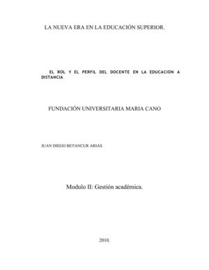 La Nueva Era De La Educacion Superior