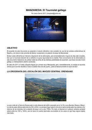 Manzaneda, el Tourmalet gallego