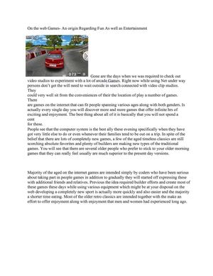 On_the_web_Games-_An_origin_Regarding_Fun_As_well_as_Entertainment