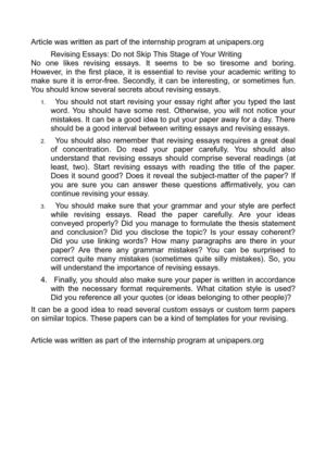 Examples Of Good Essays In English Revising Essays Do Not Skip This Stage Of Your Writing Cause And Effect Essay Thesis also Topics Of Essays For High School Students Calamo Revising Essays Do Not Skip This Stage Of Your Writing Research Paper Essay Topics