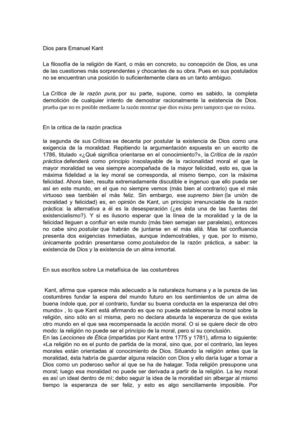La Religion Segun Emmanuel Kant