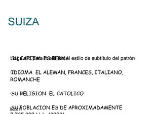 SITUACION POLITICA DE SUIZA