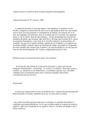 Cómo escribir un guión de cine