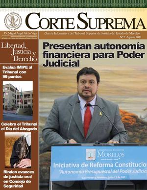 Gaceta Agosto 2011 - Tribunal Superior de Justicia del Estado de Morelos