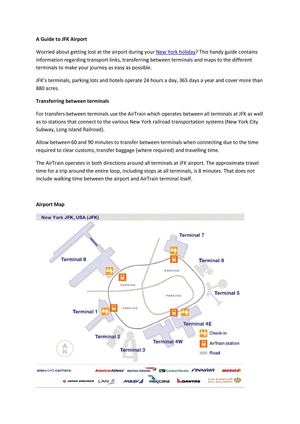 A Guide to JFK Airport
