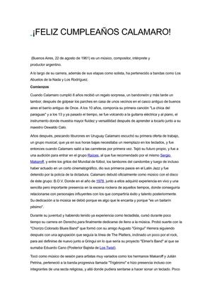 Cumpleaños andres calamaro mesel