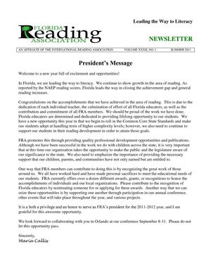 FRA Newsletter Summer 2011 V32, N1