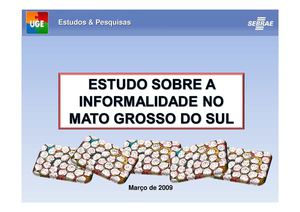Estudo da Informalidade