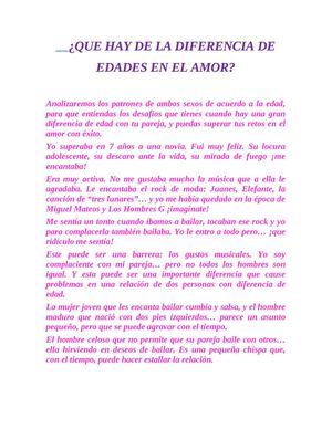 diferencia de edades