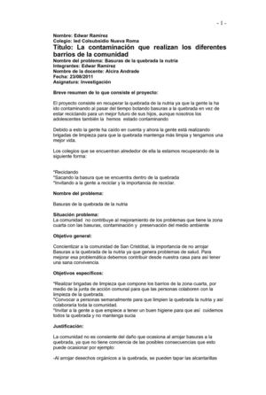 la quebrada la nutria