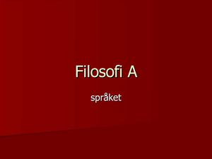 Filosofi Aspråket