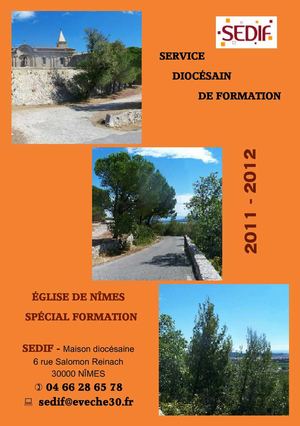 Programme des Formations - SEDIF 2011-2012