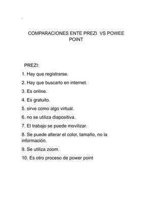 COMPARACIONES