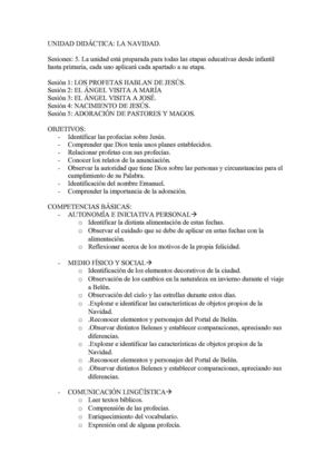 UNIDAD DIDÁCTICA LA NAVIDAD