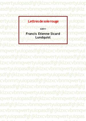LETTRES DE SOIE ROUGE
