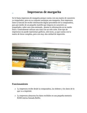 Impresoras de margarita