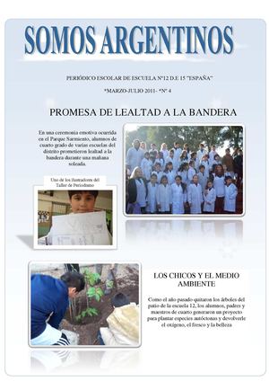 Periodico Escolar  12 DE 15