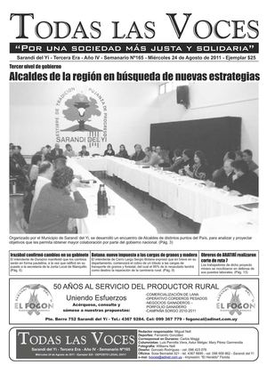 Semanario Todas las Voces - 24 de Agosto 2011