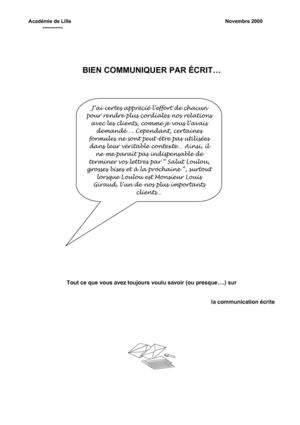 bien communiquer par écrit