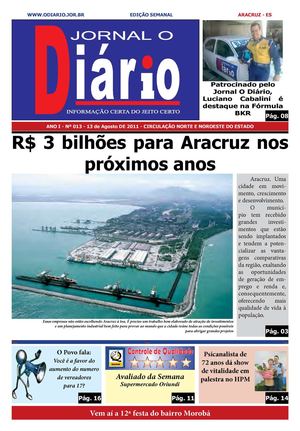 edição 13 Jornal O Diário