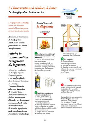 Fiche ATHEBA 7 - Chauffage dans bâti ancien