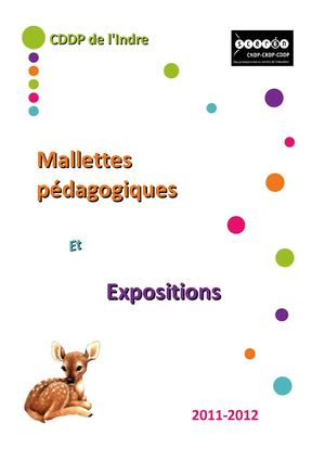 Livret des mallettes et expositions pédagogiques 2011-2012