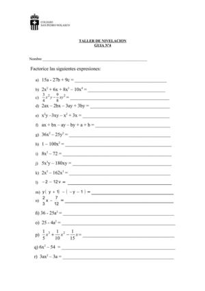 Guia nivelación nº4