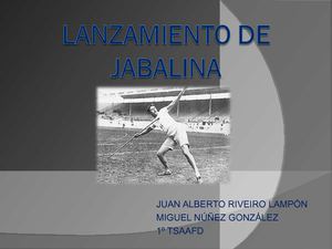 lanzamiento de la jabalina