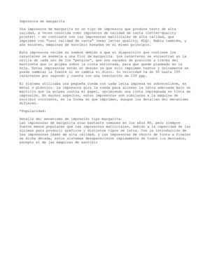 Impresoras de margarita