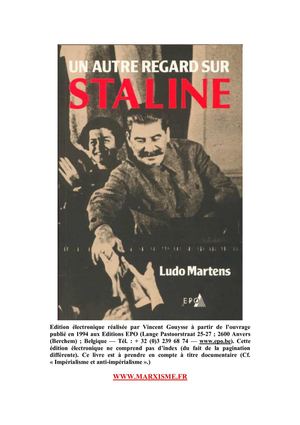 Ludo Martens : un autre regard sur Staline