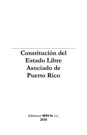 Constitucion de Puerto Rico