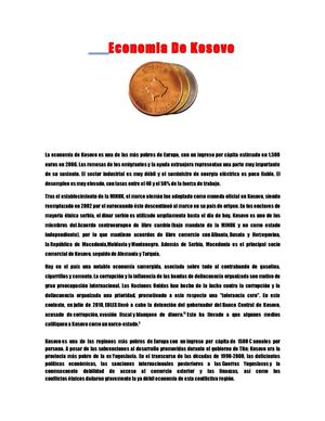 Economia De Kosovo