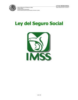 LEY DEL SEGURO SOCIAL