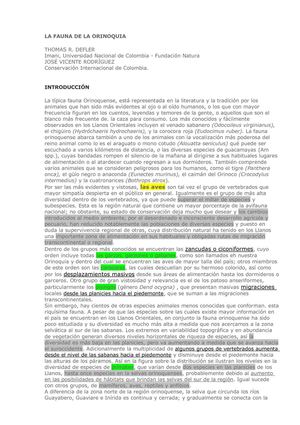 fauna orinoquia