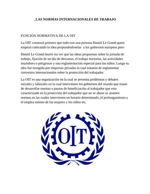 "OIT" ORGANIZACIÓN INTERNACIONAL DEL TRABAJO 
