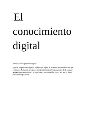 A) Introduccion al periodico digital