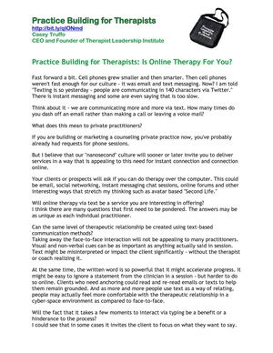 5-Is Online Therapy For You