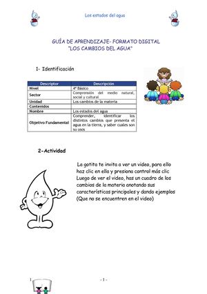 estados del agua