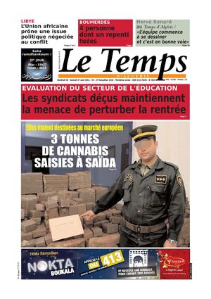 Le Temps d'Algérie Edition du Samedi 27 Août 2011