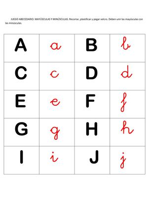 Juego abecedario