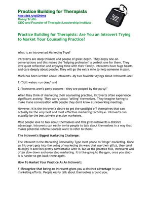 29-Are You an Introvert Trying to Market Your Counseling Practice