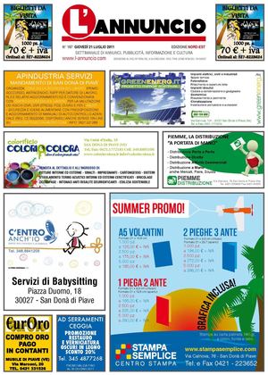 L-annuncio 187 - 21 luglio 2011