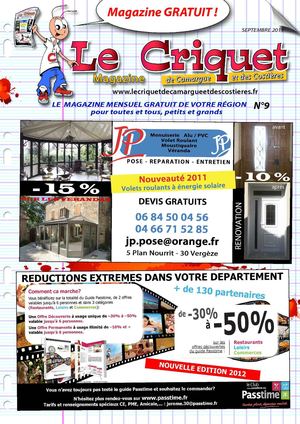 Le Criquet Magazine de Camargue et des Costières N°9 SEPTEMBRE 2011
