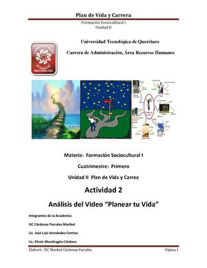 Calaméo - Unidad II Plan de vida y Carrera Actividad 2 Análisis del ...