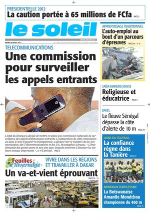 Edition 30 Aout 2011