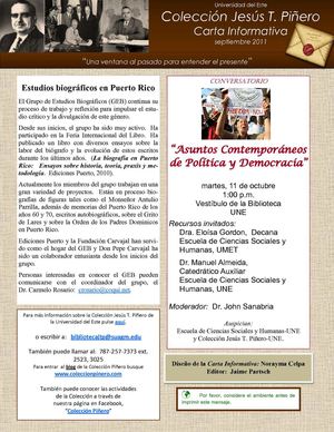Carta Informativa CJTP septiembre 2011