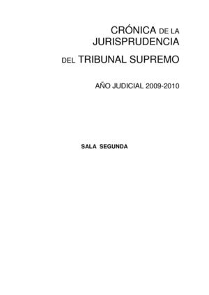 Sala Penal TS. Jurisprudencia 09-10