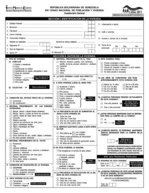 Cuestionario del censo 2011 en Venezuela